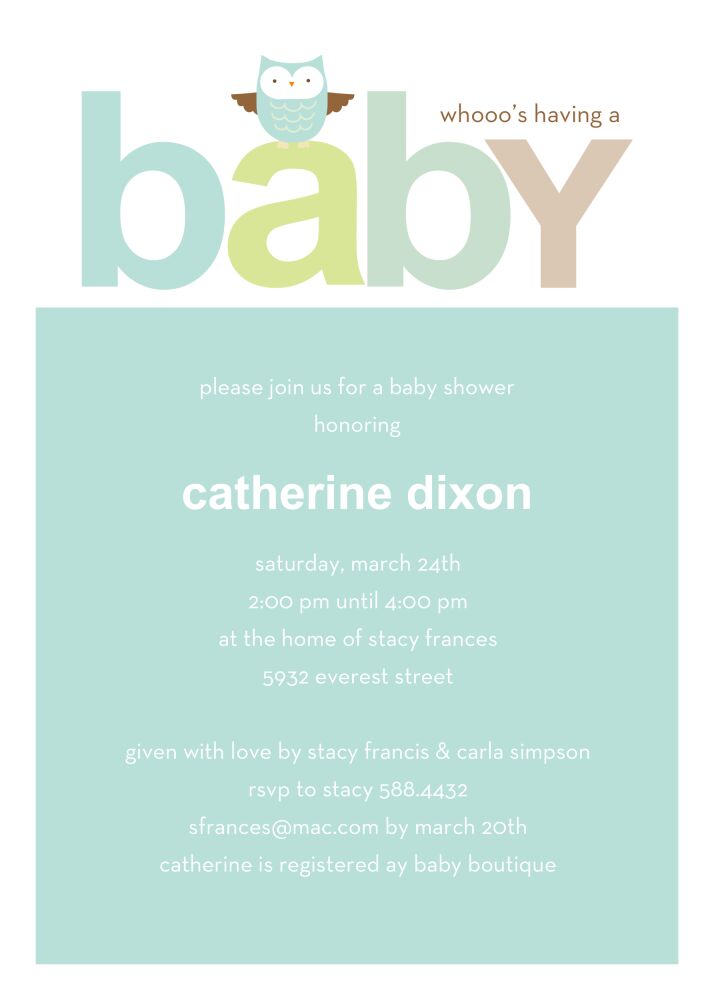 Lookie Who - Blue Invitation