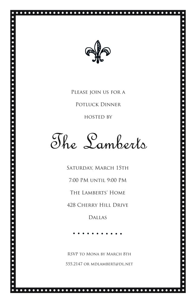 Simple Marquee Invitation