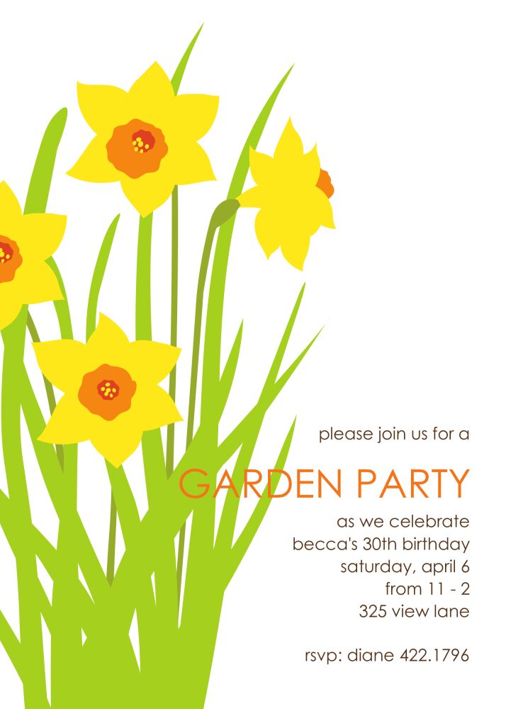 Garden Party Invitation