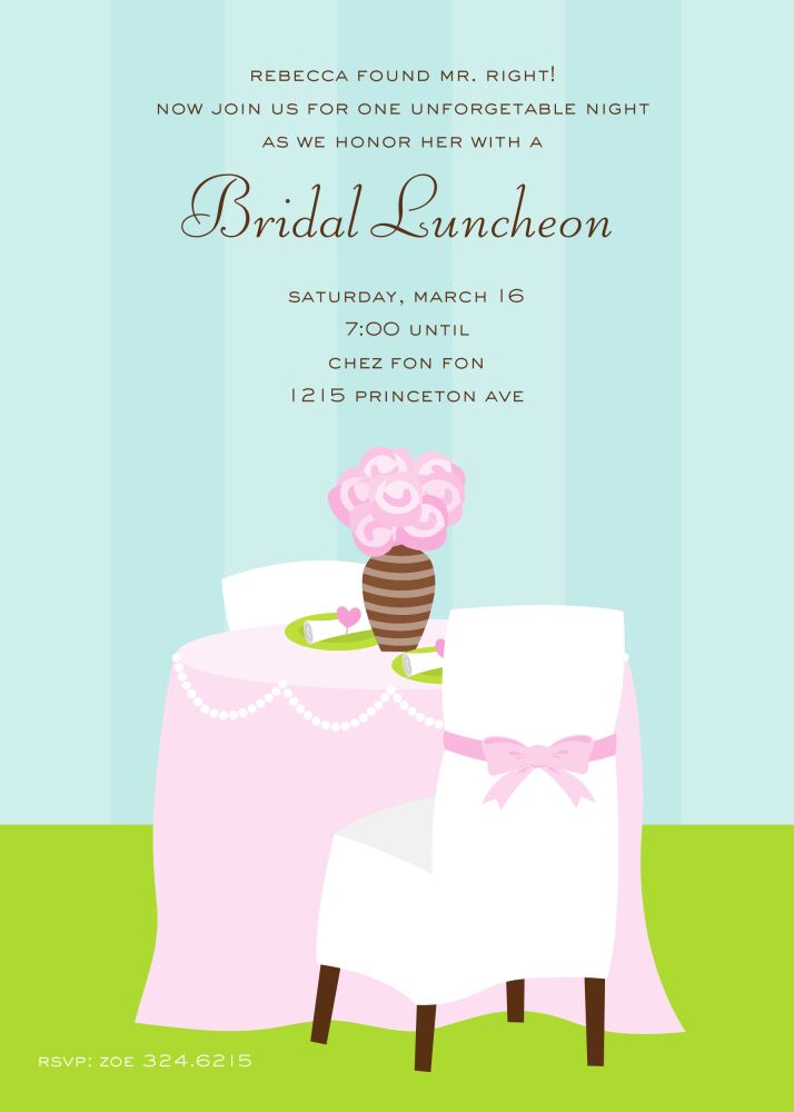 Bridal Lucheon Invitation