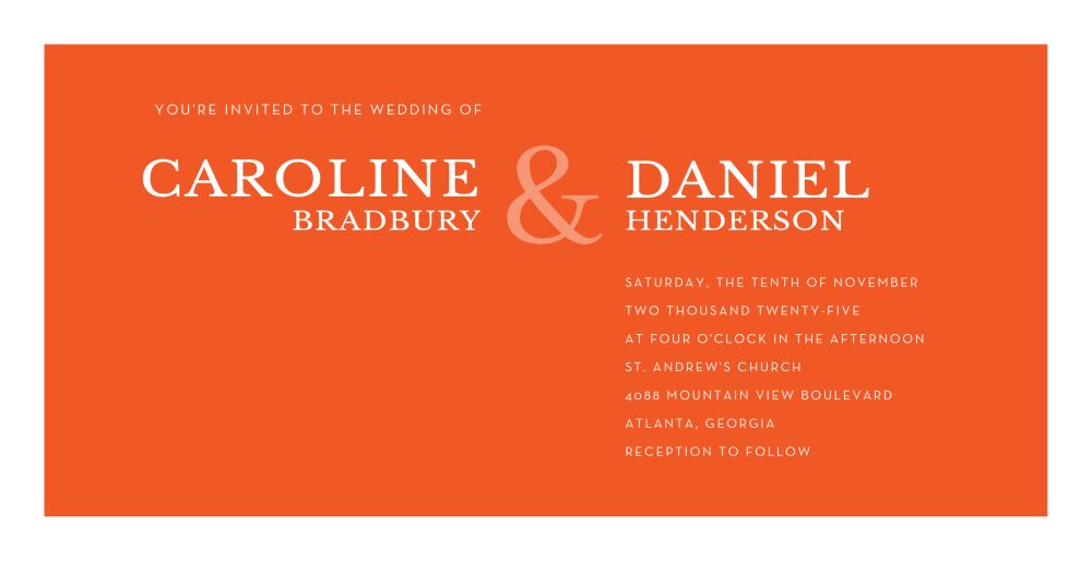 Perfectly Simple Invitation