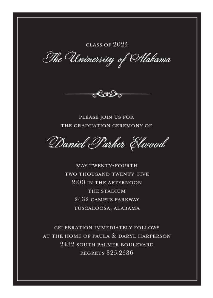 Formal Announcement Invitation