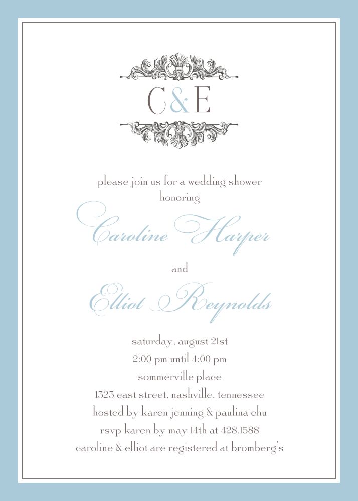 Etched In Love Invitation