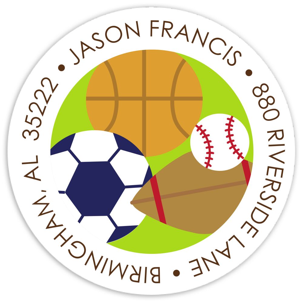 Havin' A Ball Round Address Sticky