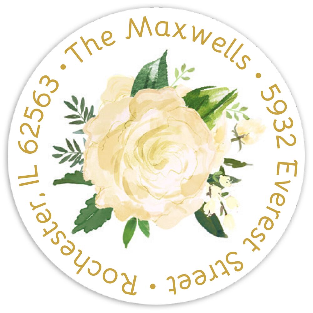 Dreamy Blooms Return Address Sticker