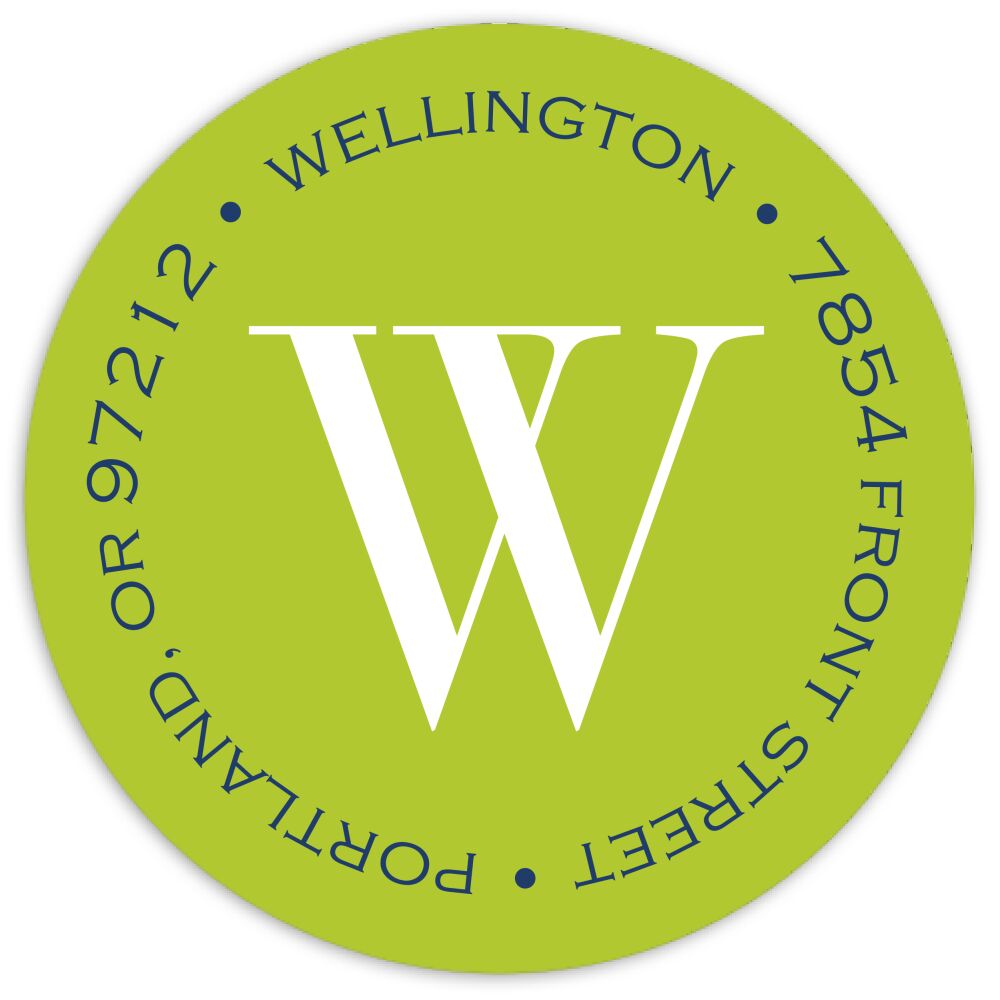 Colorblock - Green Round Address