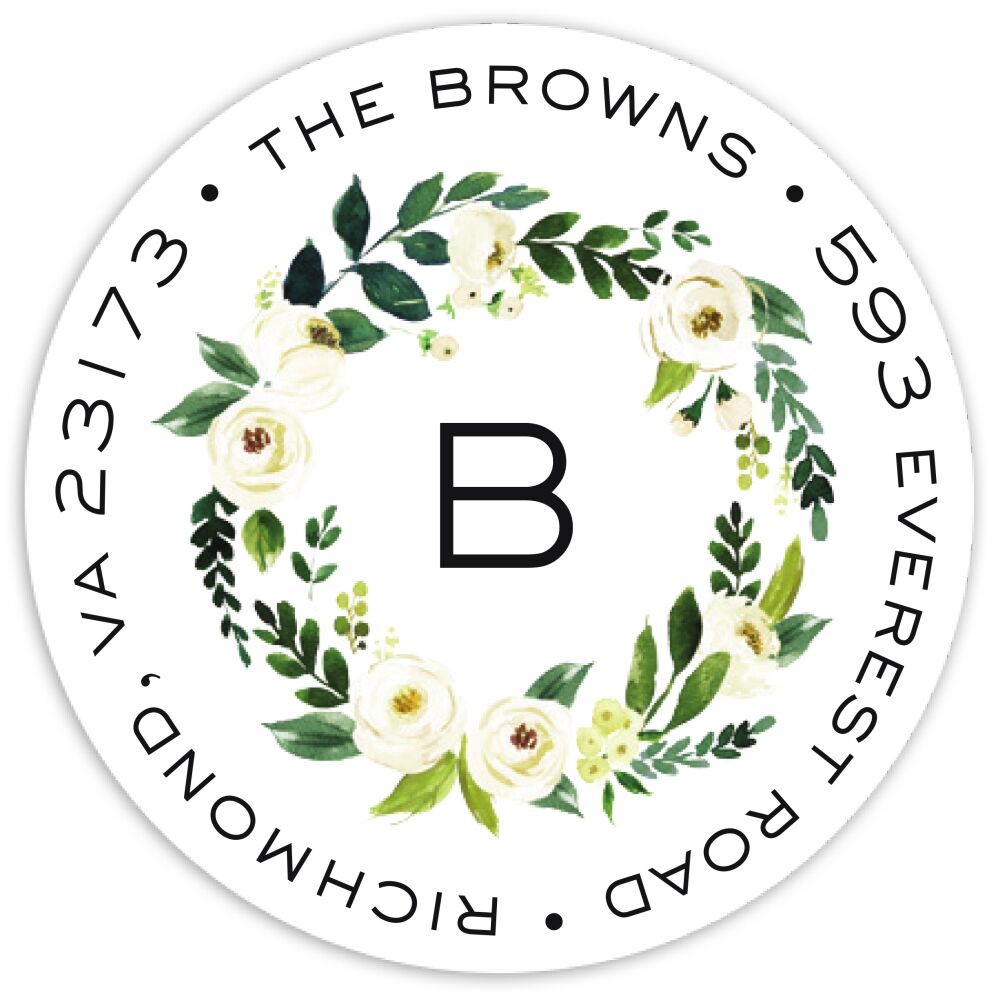 Petite Jardin Return Address Sticker