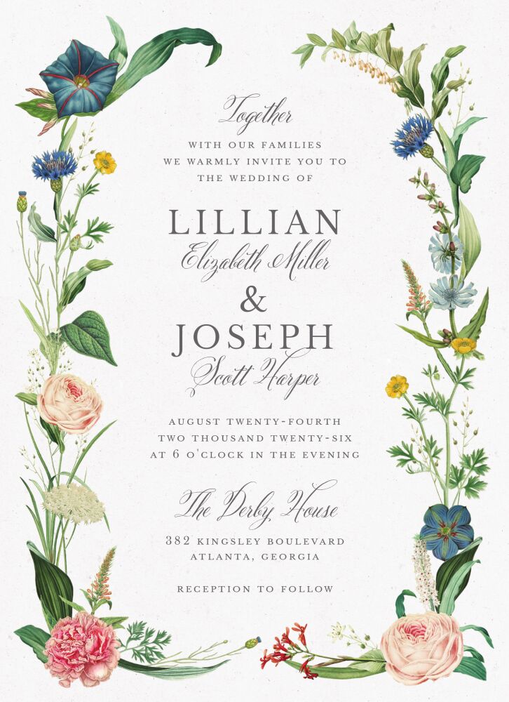 Wildflowers Invitation