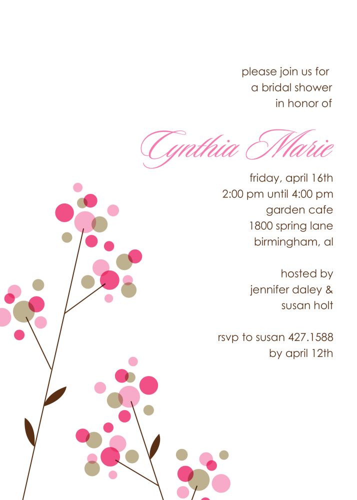 Floral Sparkle Invitation