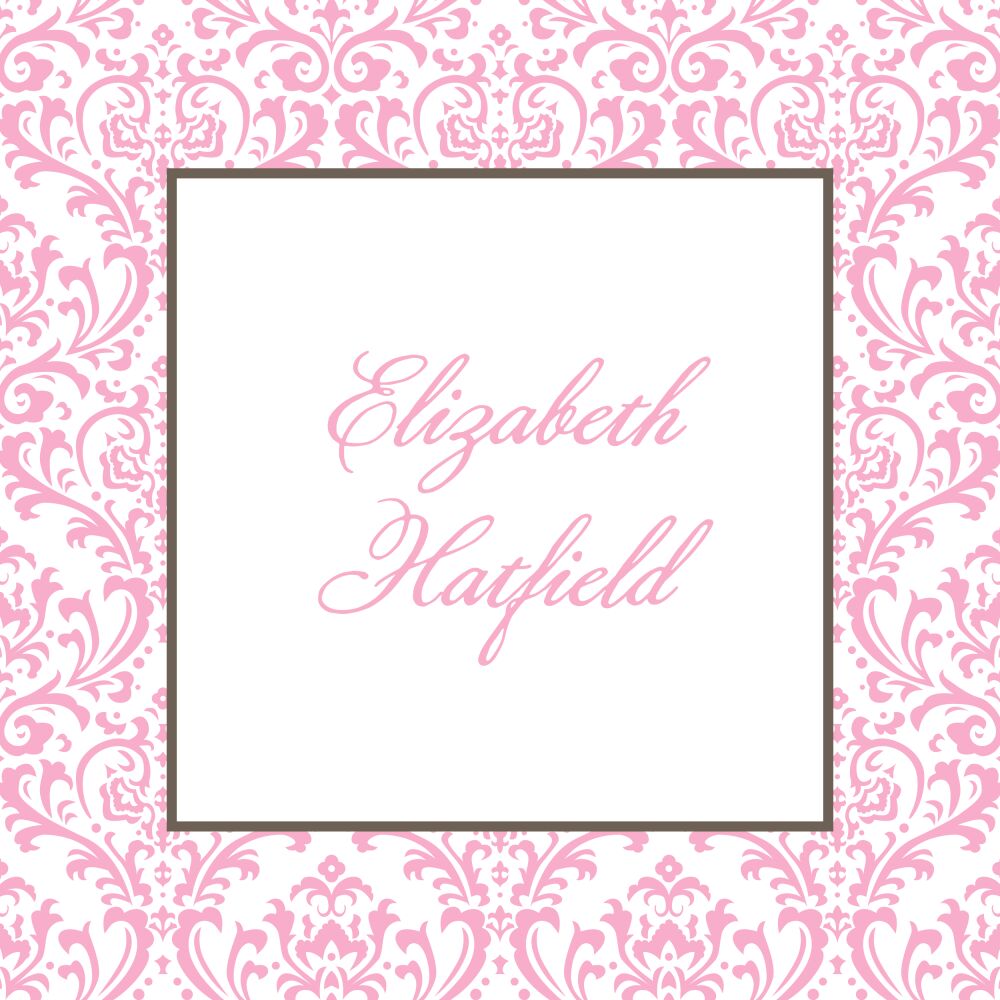 Damask Dream - Pink Sticker 