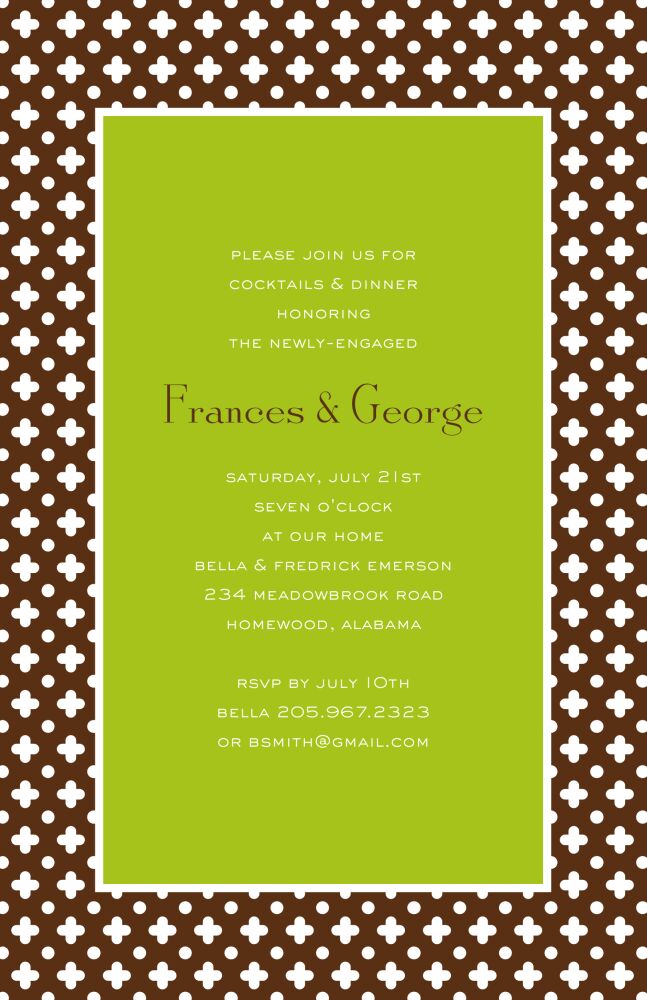 Secret Garden - Green Invitation