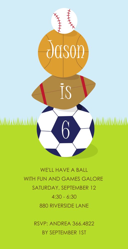 Havin' A Ball Party Invitation