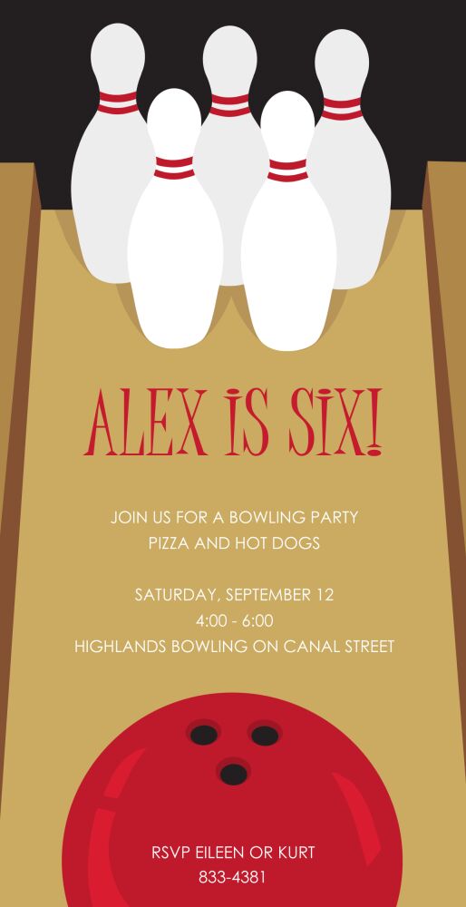 Strike! Party Invitation