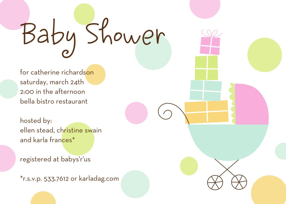 Strollin' Along Pink Flat Card