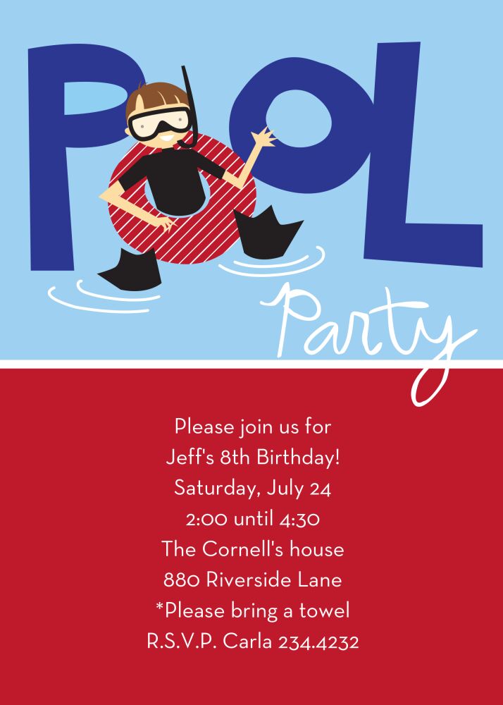 Underwater Fun Party Invitation