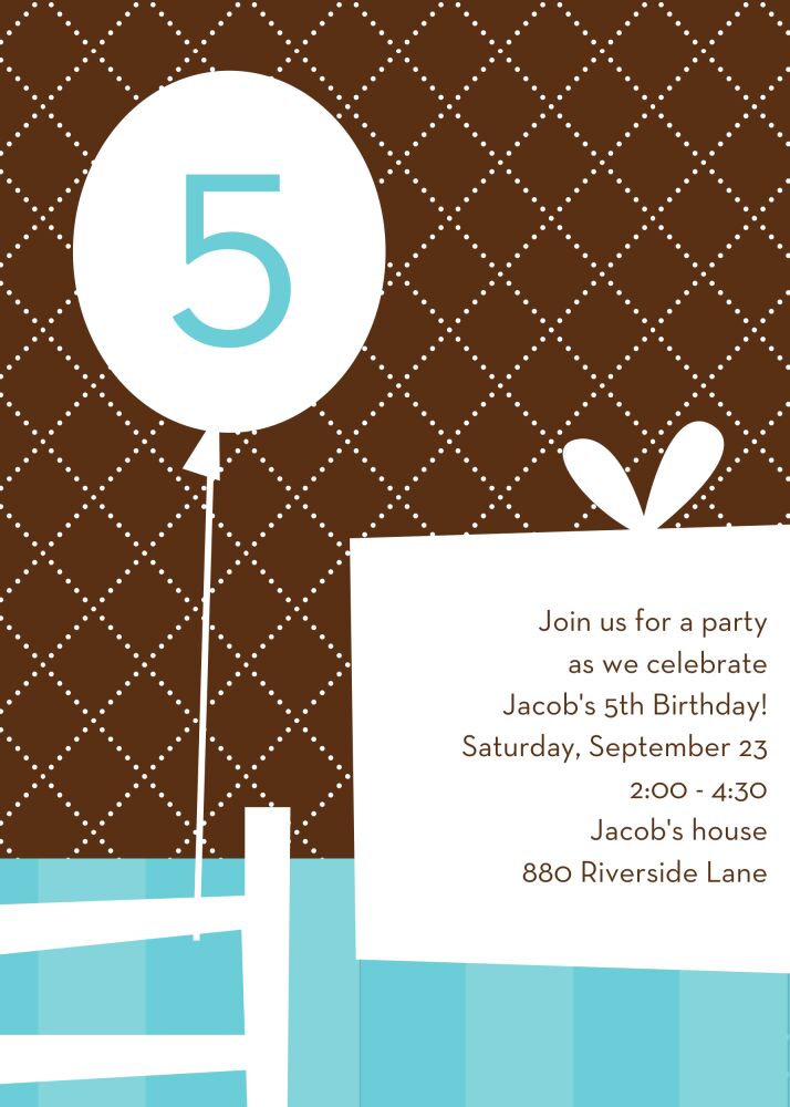 You're Invited Chocolate Party Invitation