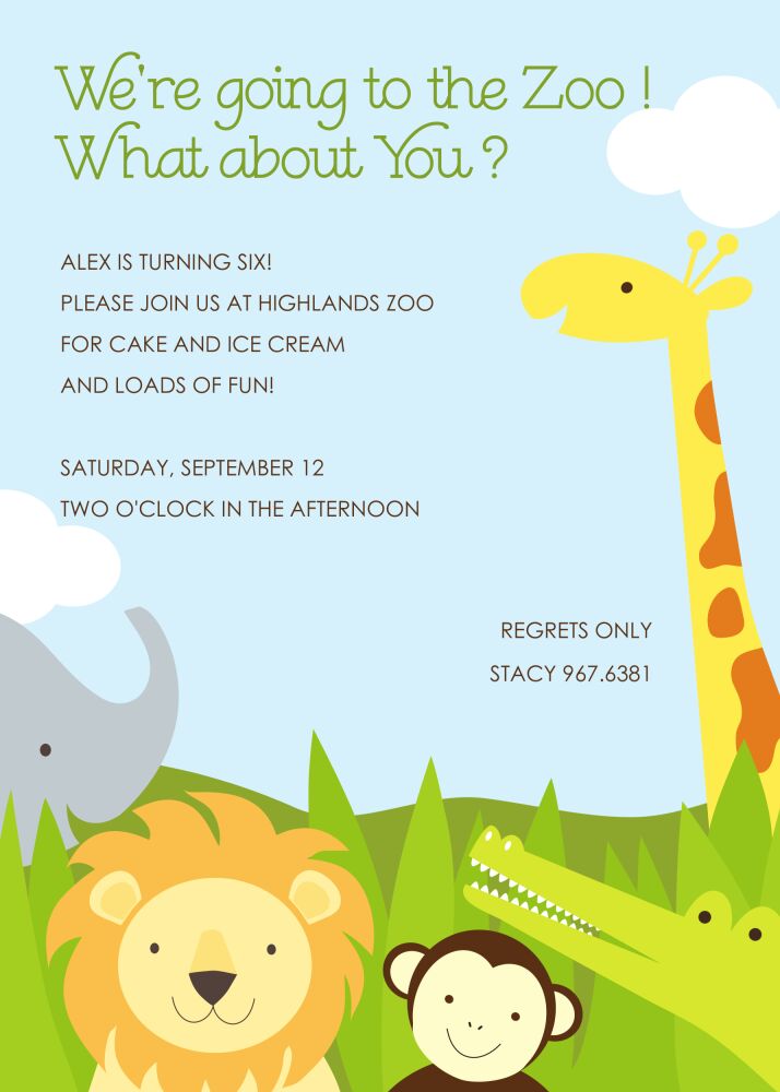 Safari Party Invitation