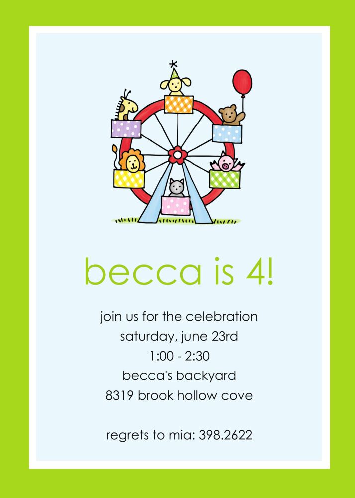 Party Animals Party Invitation