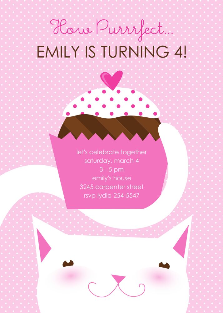 Purrrfect Party Invitation