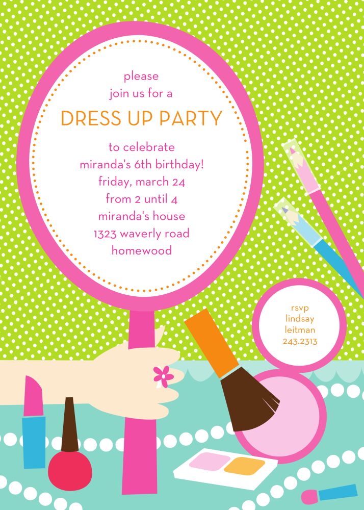 All Dressed Up Party Invitation