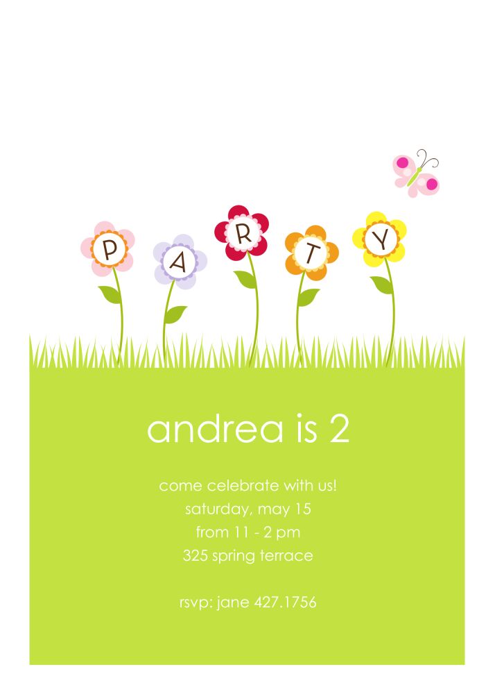 Party Petals Party Invitation
