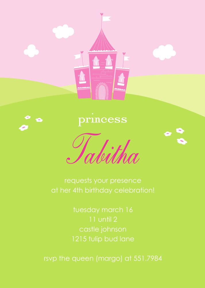Tabitha's Castle Party Invitation