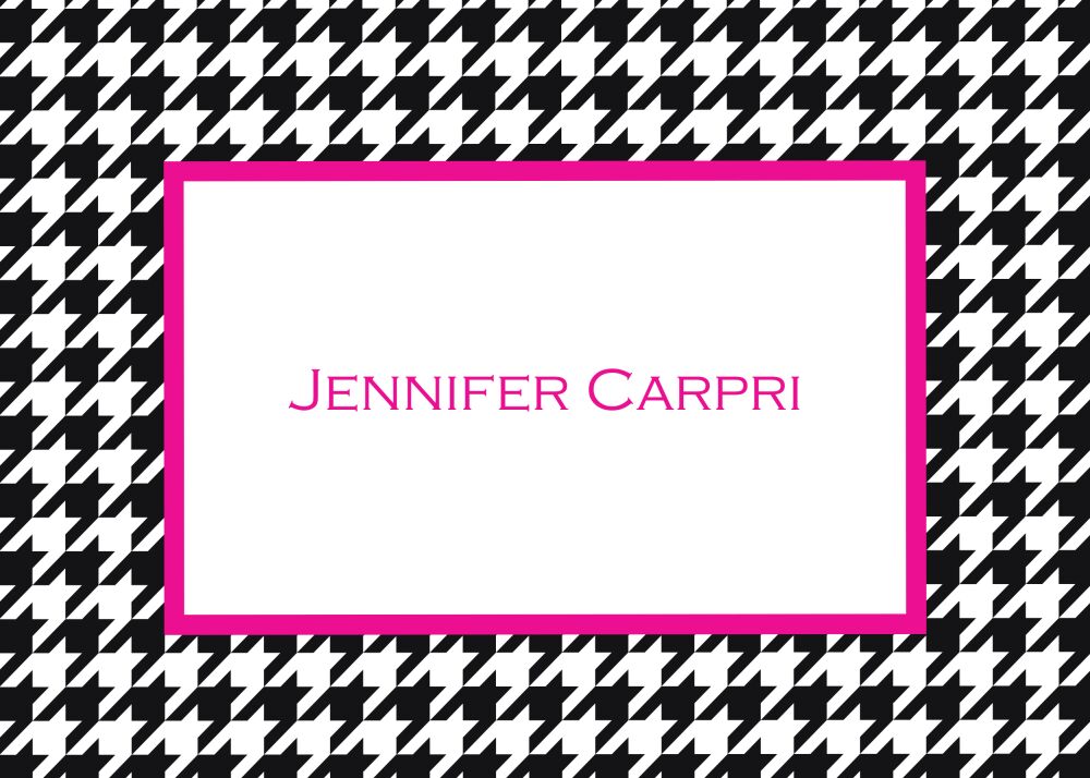 Hip Houndstooth - Pink Sticker 