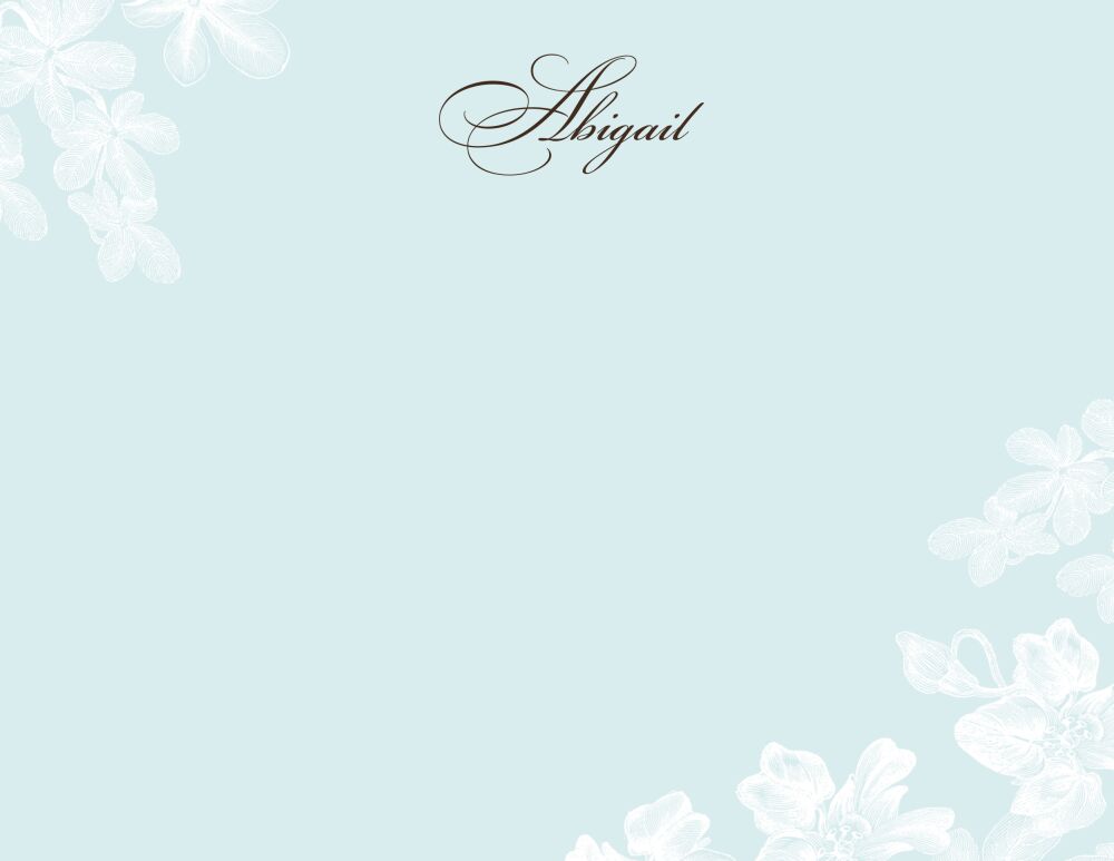 Tropical Garden Flat Notecard