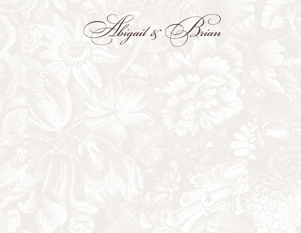 In The Garden Flat Notecard