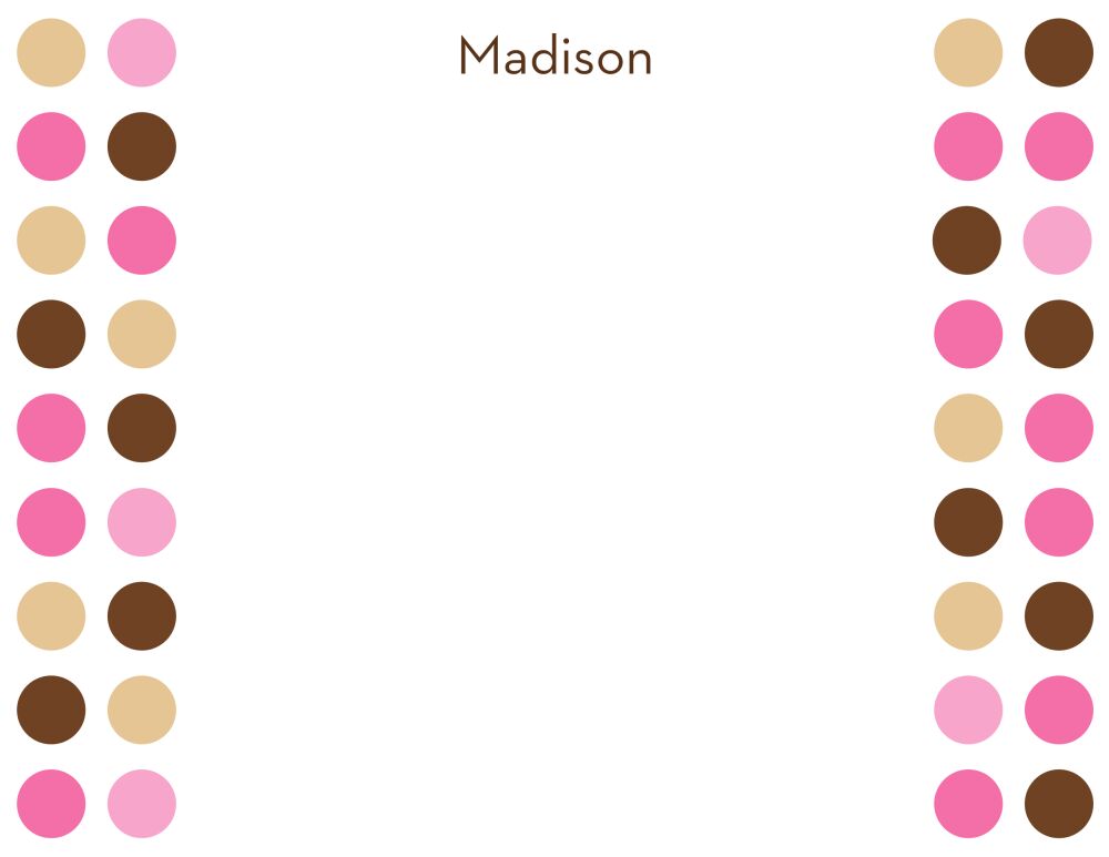 Polka Dot Party Flat Note