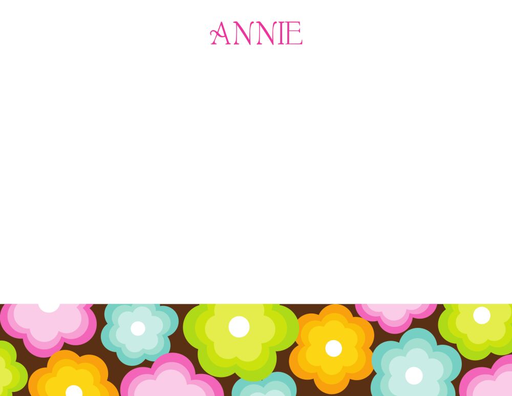 Annie's Flower Party Flat Note