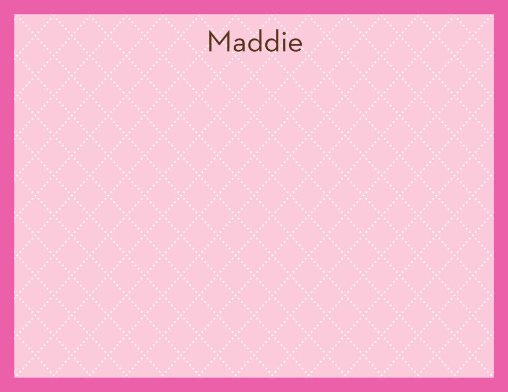 Waffle Cone Pink Flat Note