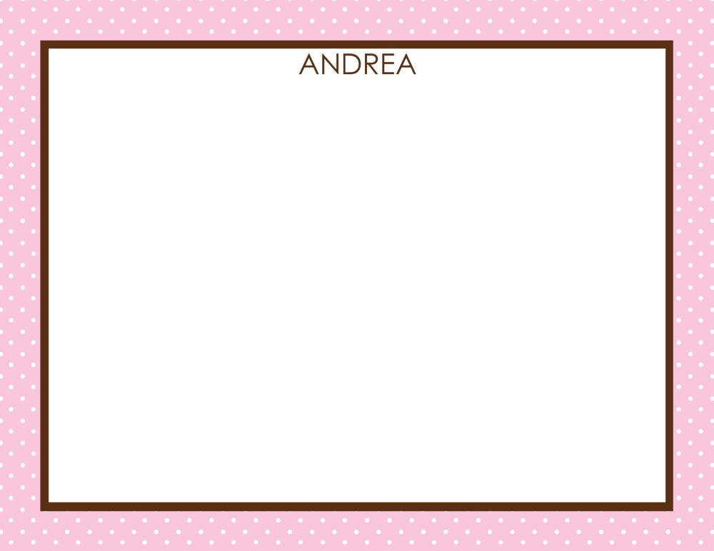 Eat Cake Pink Flat Note