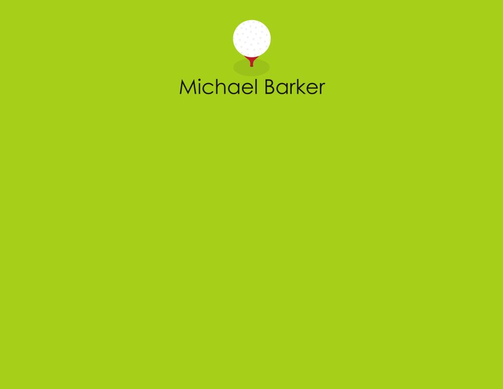 Let's Play Golf Flat Note