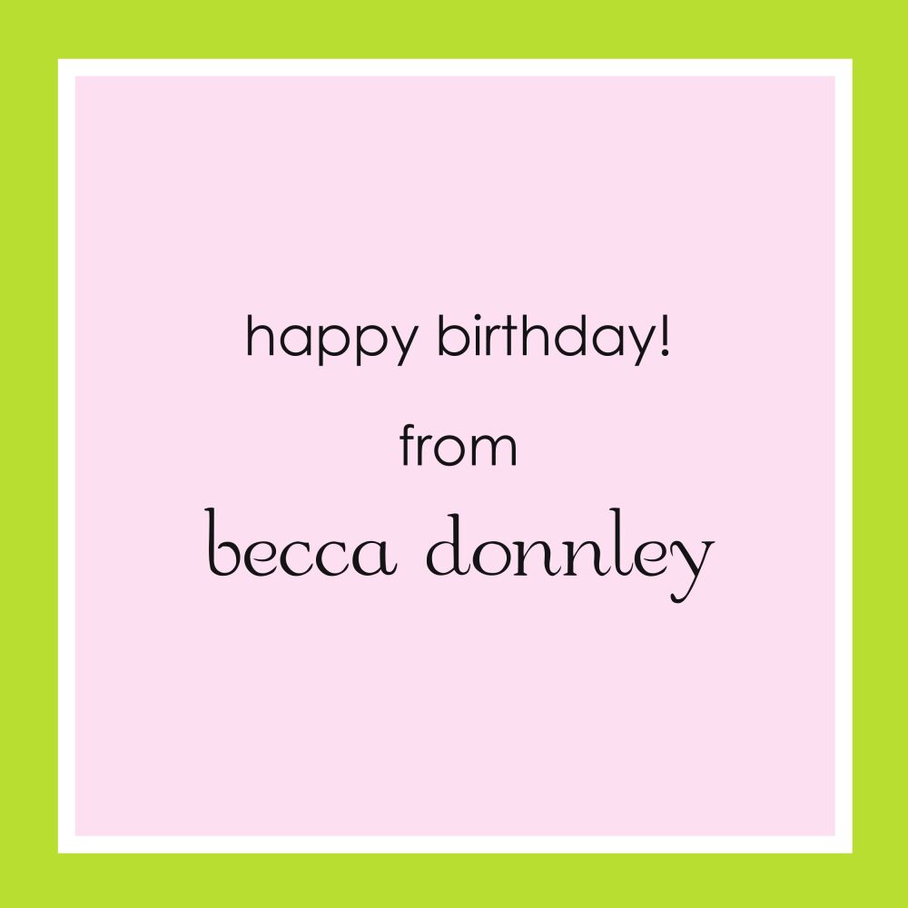 Its My Party Flat Calling Card