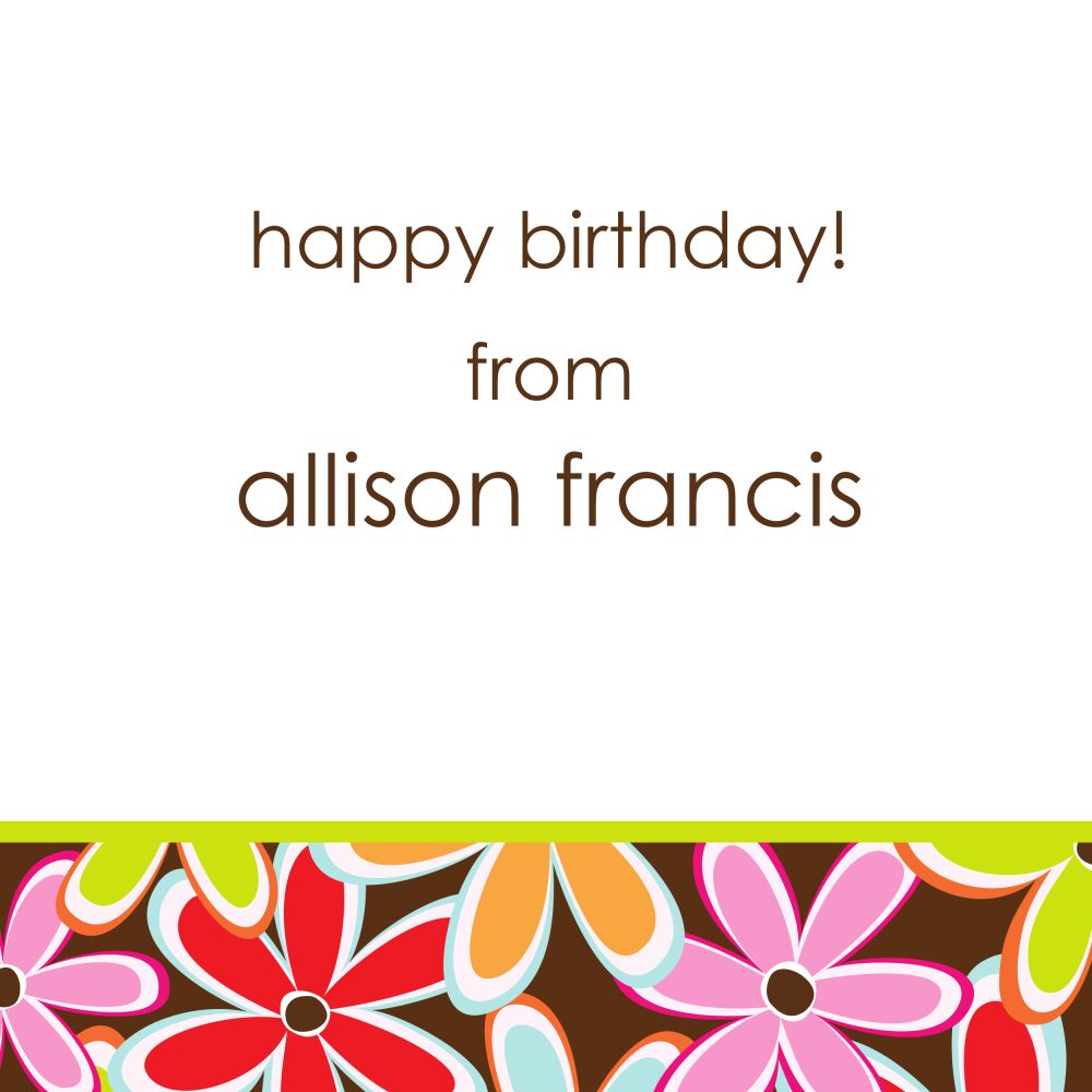 Flower Wow Flat Calling Card