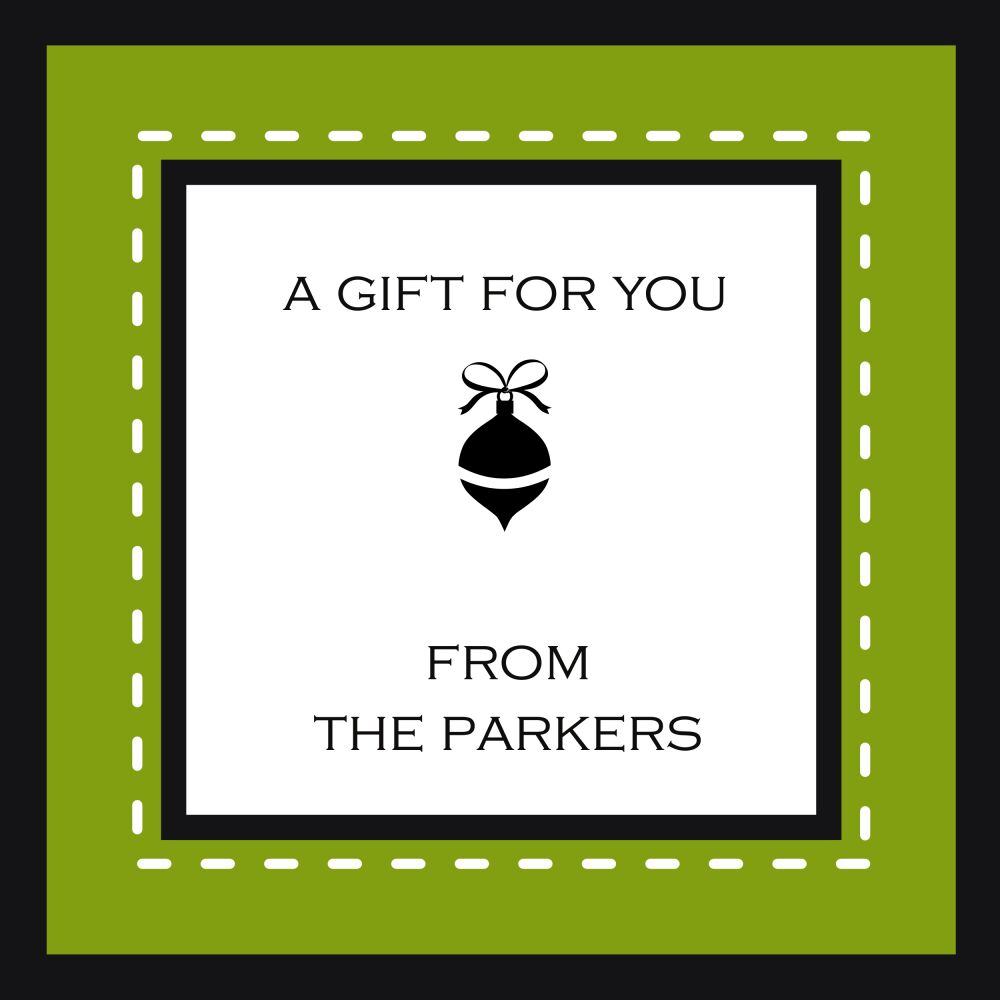 Dashing Through The Snow - Green Sticker 