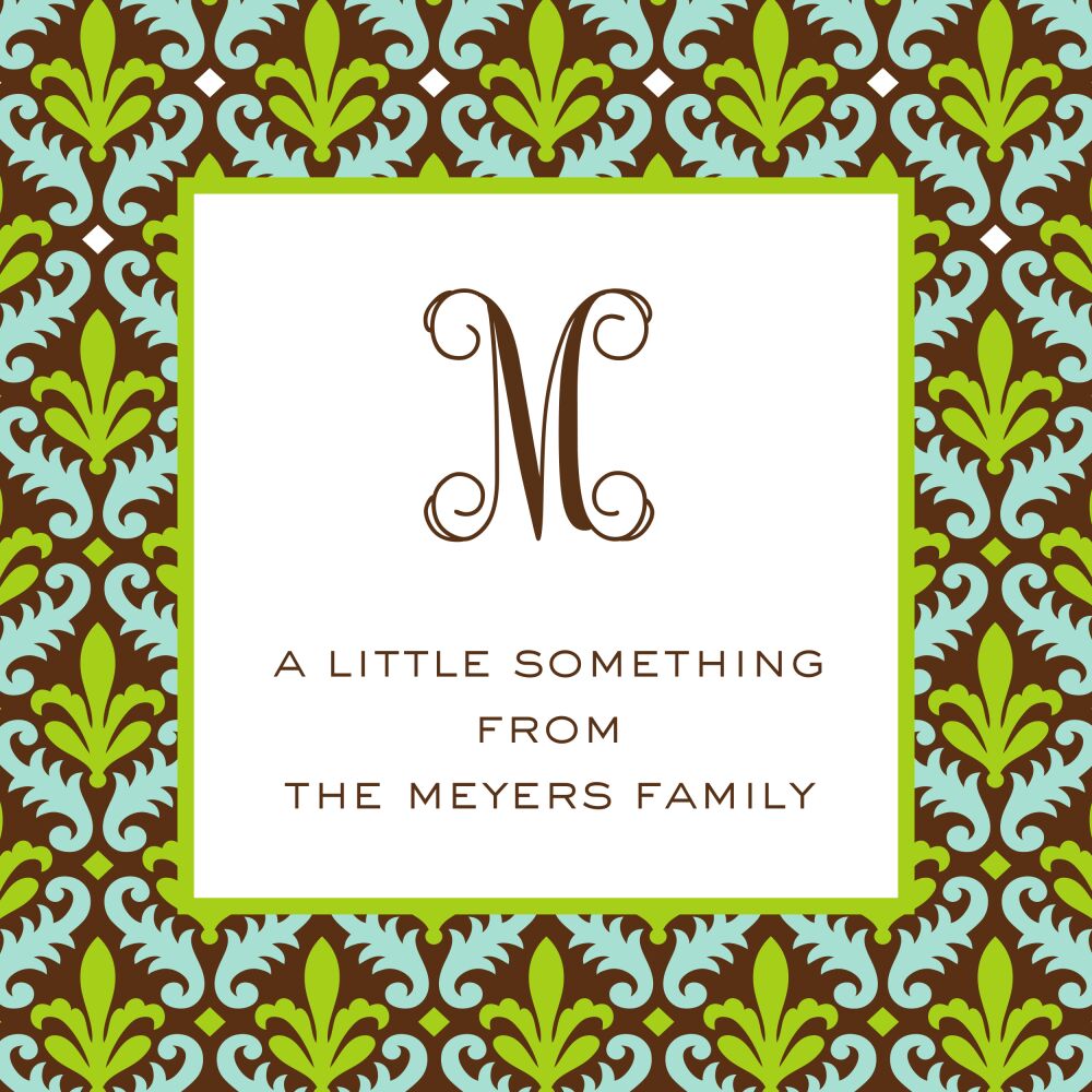 Fleur de Lovely - Green Folded Enclosure Card