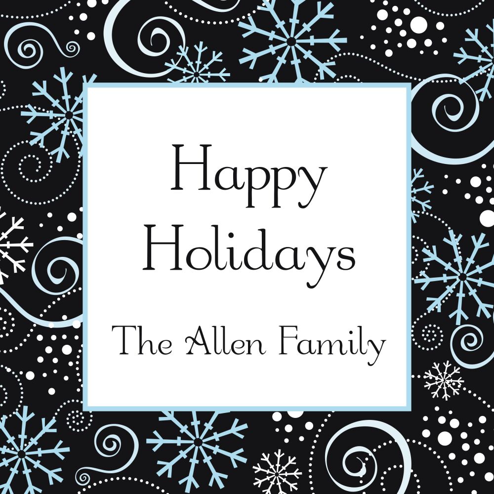 Winter Bliss Folded Enclosure Card