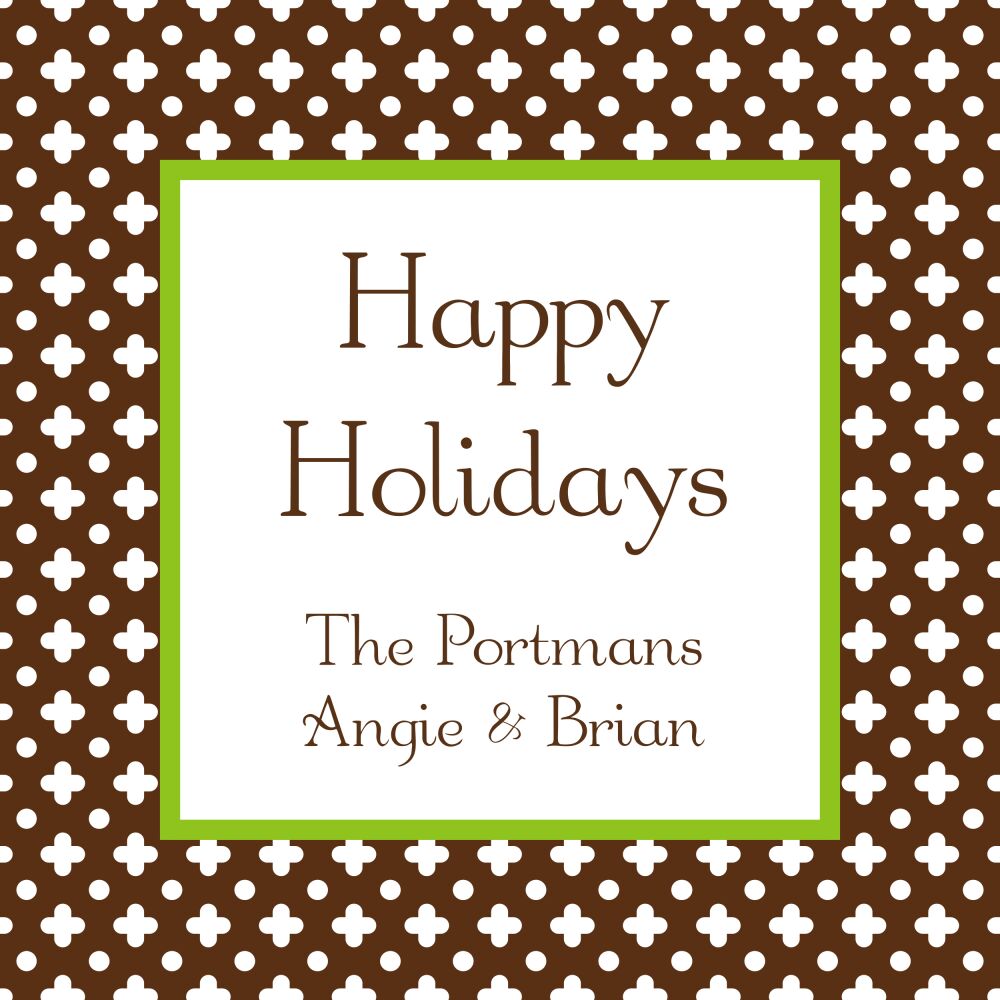 Gingerbread Lane - Brown Folded Enclosure Card