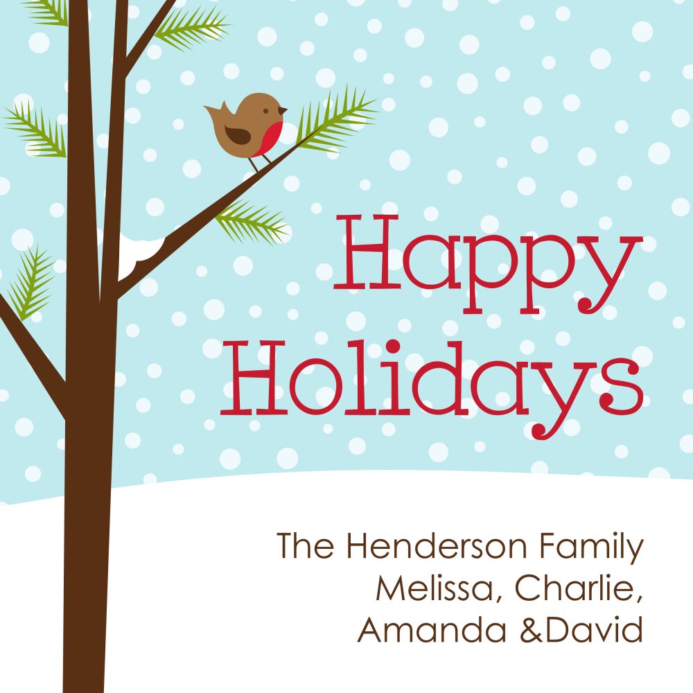 Chilly Chirpin' Folded Enclosure Card