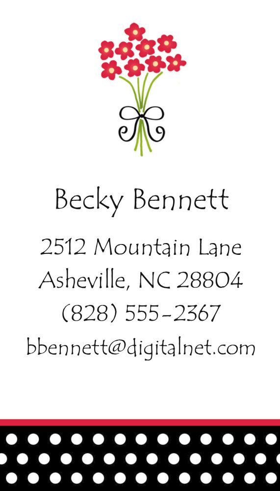 Small Everyday Bouquet Calling Card