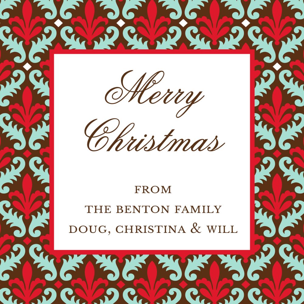 Fleur de Lovely - Red Folded Enclosure Card