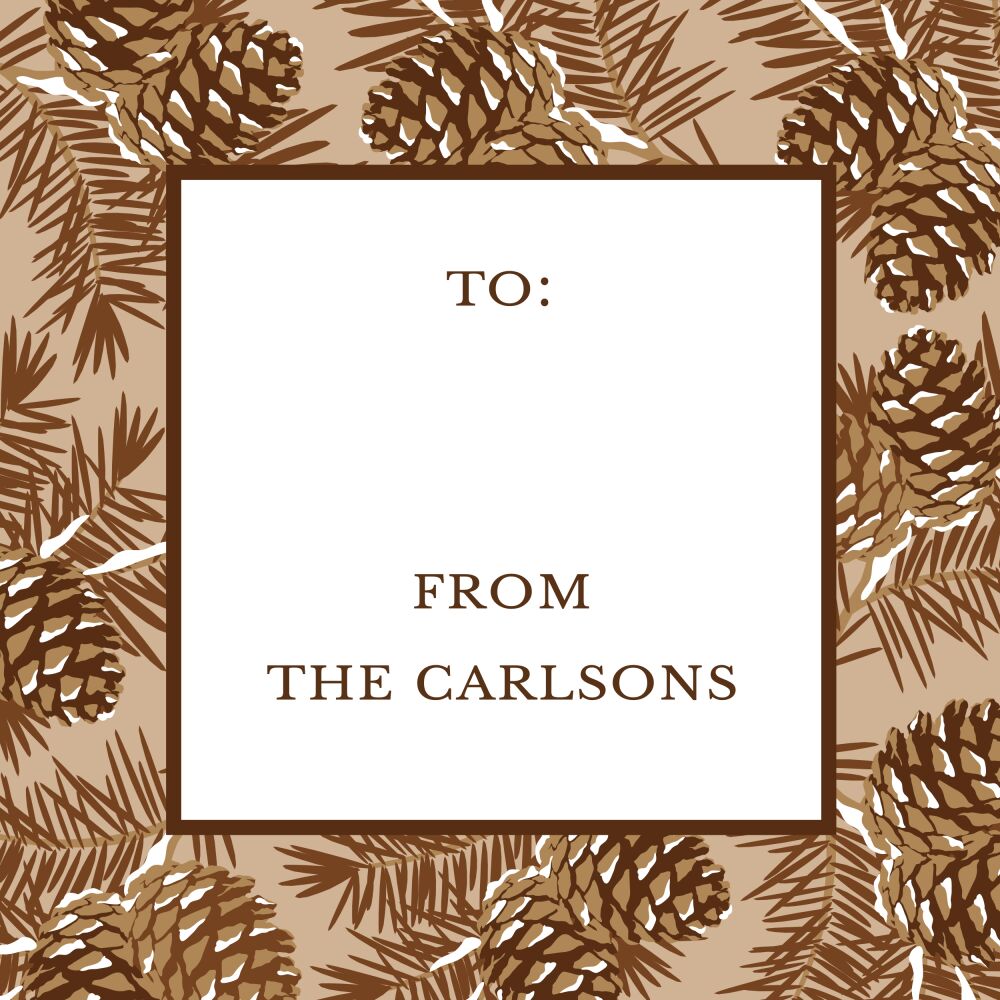 Winter Wonderland Folded Enclosure Card