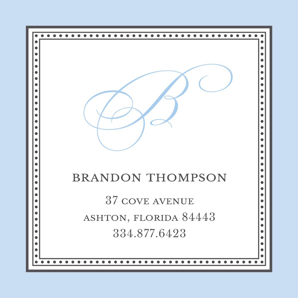 Softly Stated - Blue Sticker 