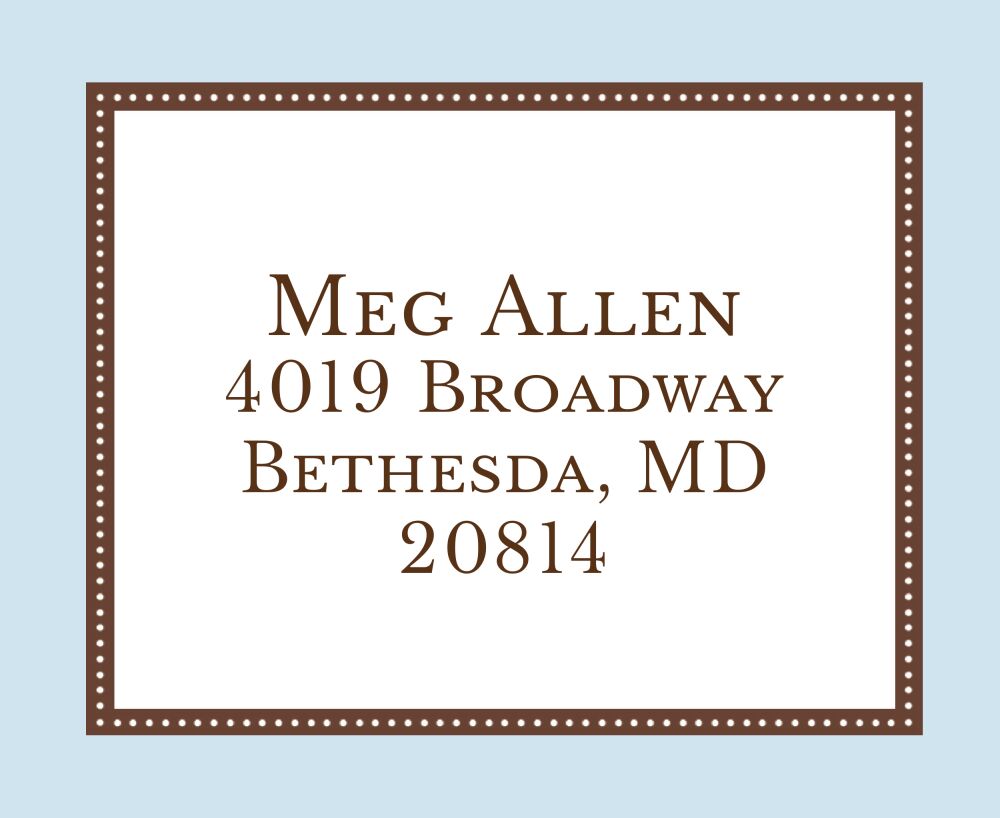Simply Blue Calling Card
