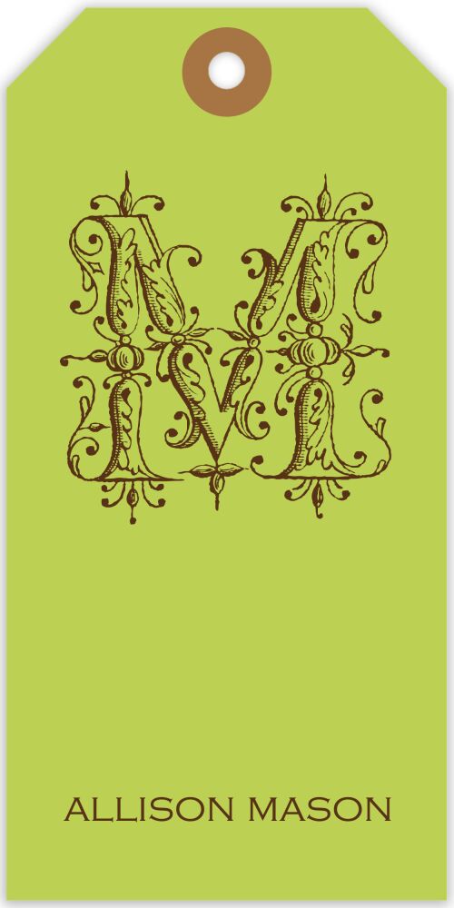 Pine Green Gift Tag 