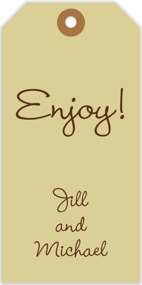 Subtle Taupe Gift Tag 