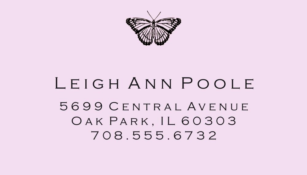 Small Butterfly Inspiration Calling Card