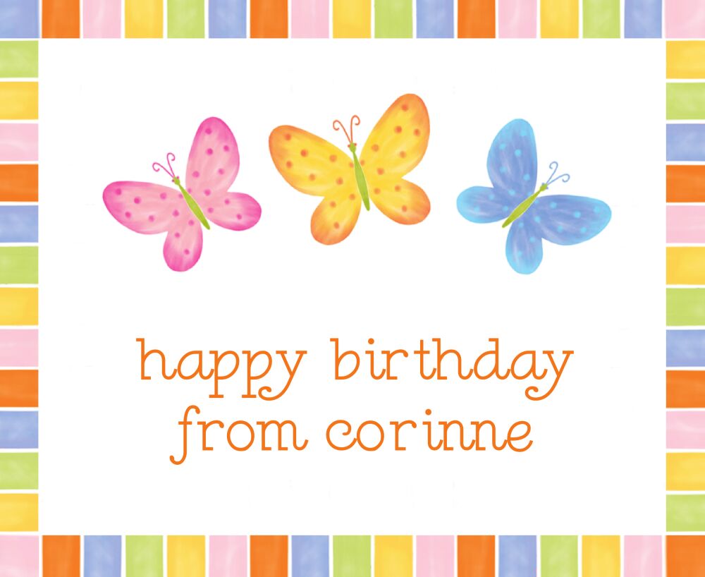 Springtime Butterflies Sticker 